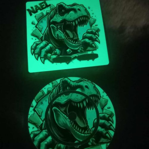Sticker phosphorescent personnalisé pour boîte à histoires V1 et chargeur