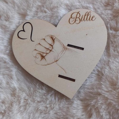 Support personnalisé pour bracelet de naissance