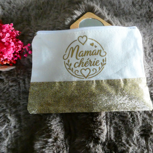 Pochette pailletée personnalisée