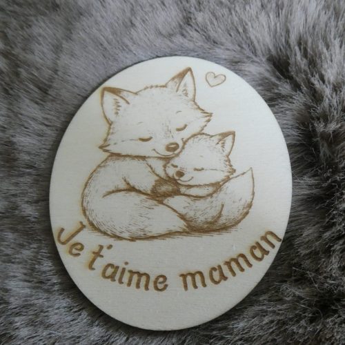 Magnet personnalisé maman et enfant avec animaux