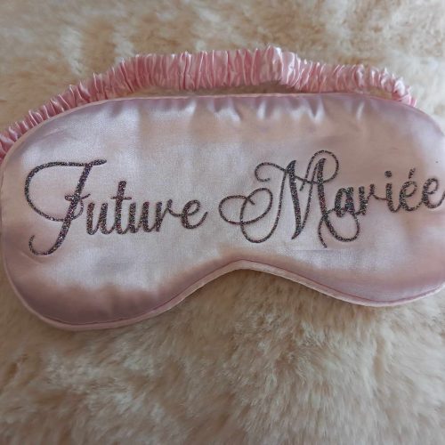 Masque de nuit personnalisé en satin