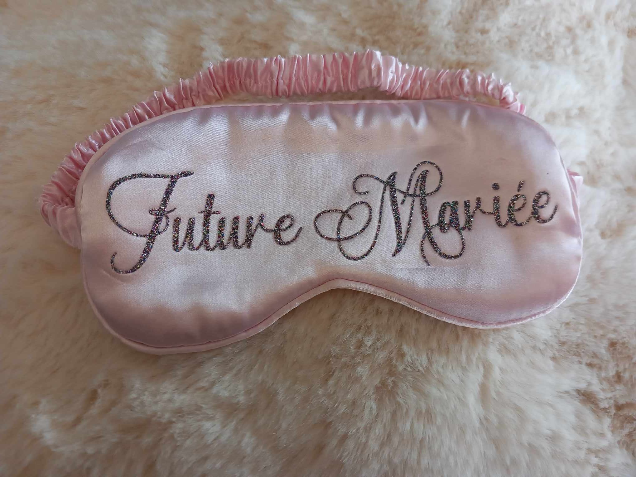 Masque de nuit personnalisé en satin