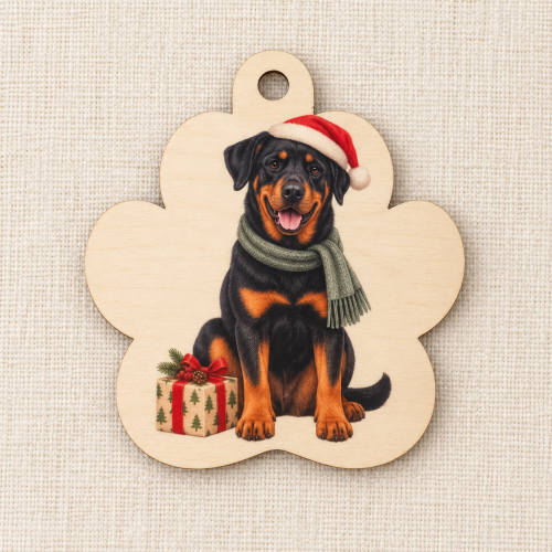 Animaux de Noël – Décoration en bois personnalisée