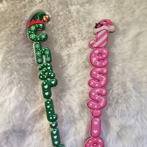 Suspension de Noël prénom personnalisé – Petit lutin